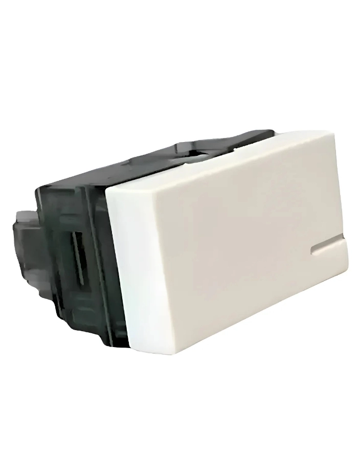 Módulo Interruptor Simple Richi Quantum Blanco